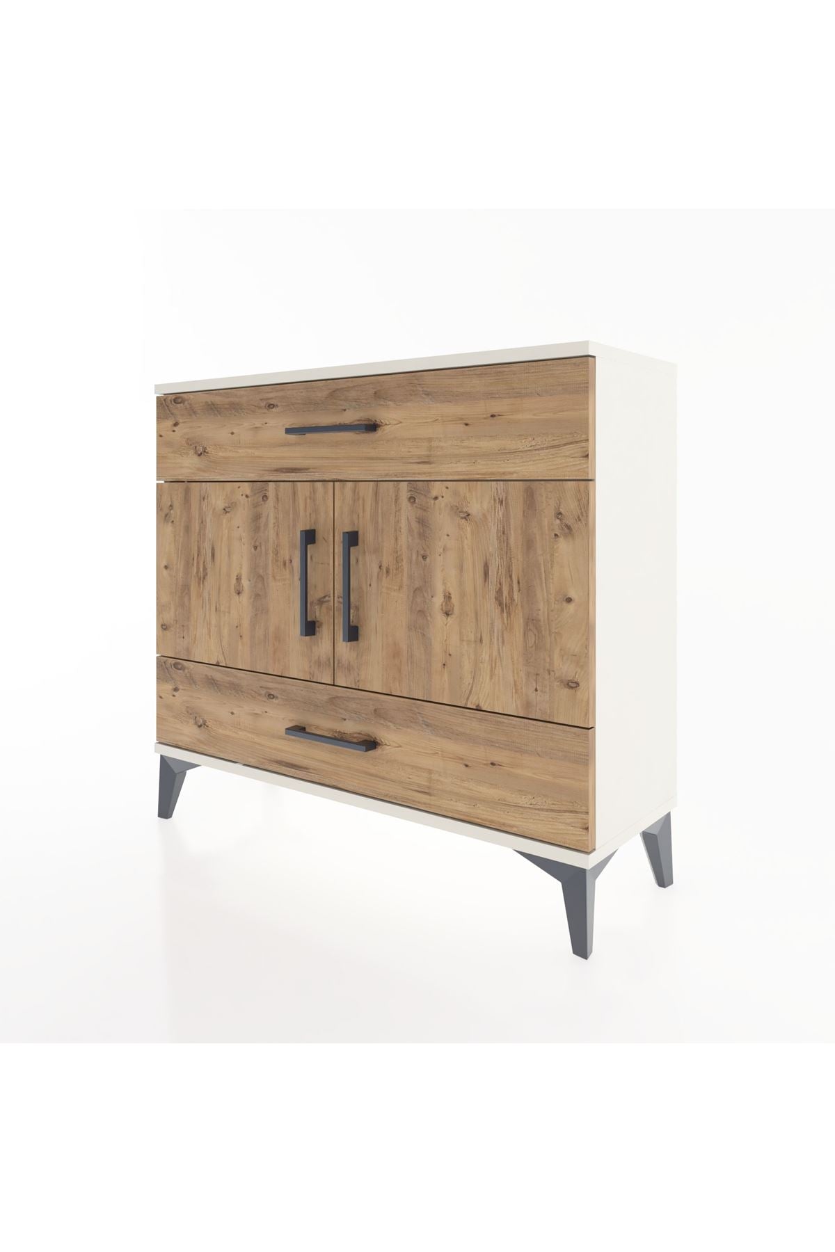 Arges Şifonyer 2 Raflı 2 Çekmeceli 2 Kapaklı 88x30x80 - S03M036V3A