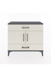 Arges Şifonyer 2 Raflı 2 Çekmeceli 2 Kapaklı 88x30x80 Antrasit-Aytaşı