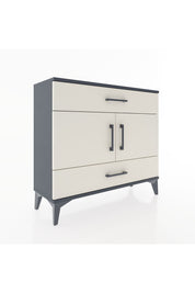 Arges Şifonyer 2 Raflı 2 Çekmeceli 2 Kapaklı 88x30x80 Antrasit-Aytaşı
