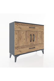 Arges Şifonyer 2 Raflı 2 Çekmeceli 2 Kapaklı 88x30x80 - S03M036V6A