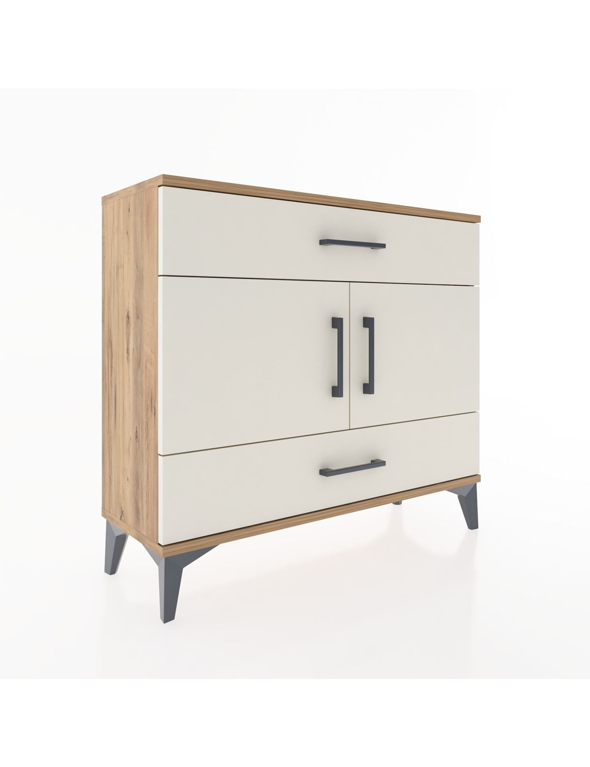 Arges Şifonyer 2 Raflı 2 Çekmeceli 2 Kapaklı 88x30x80 - S03M036V7A