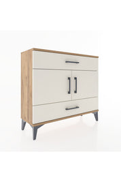 Arges Şifonyer 2 Raflı 2 Çekmeceli 2 Kapaklı 88x30x80 - S03M036V7A