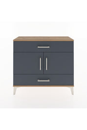 Arges Şifonyer 2 Raflı 2 Çekmeceli 2 Kapaklı 88x30x80 Çam-Antrasit