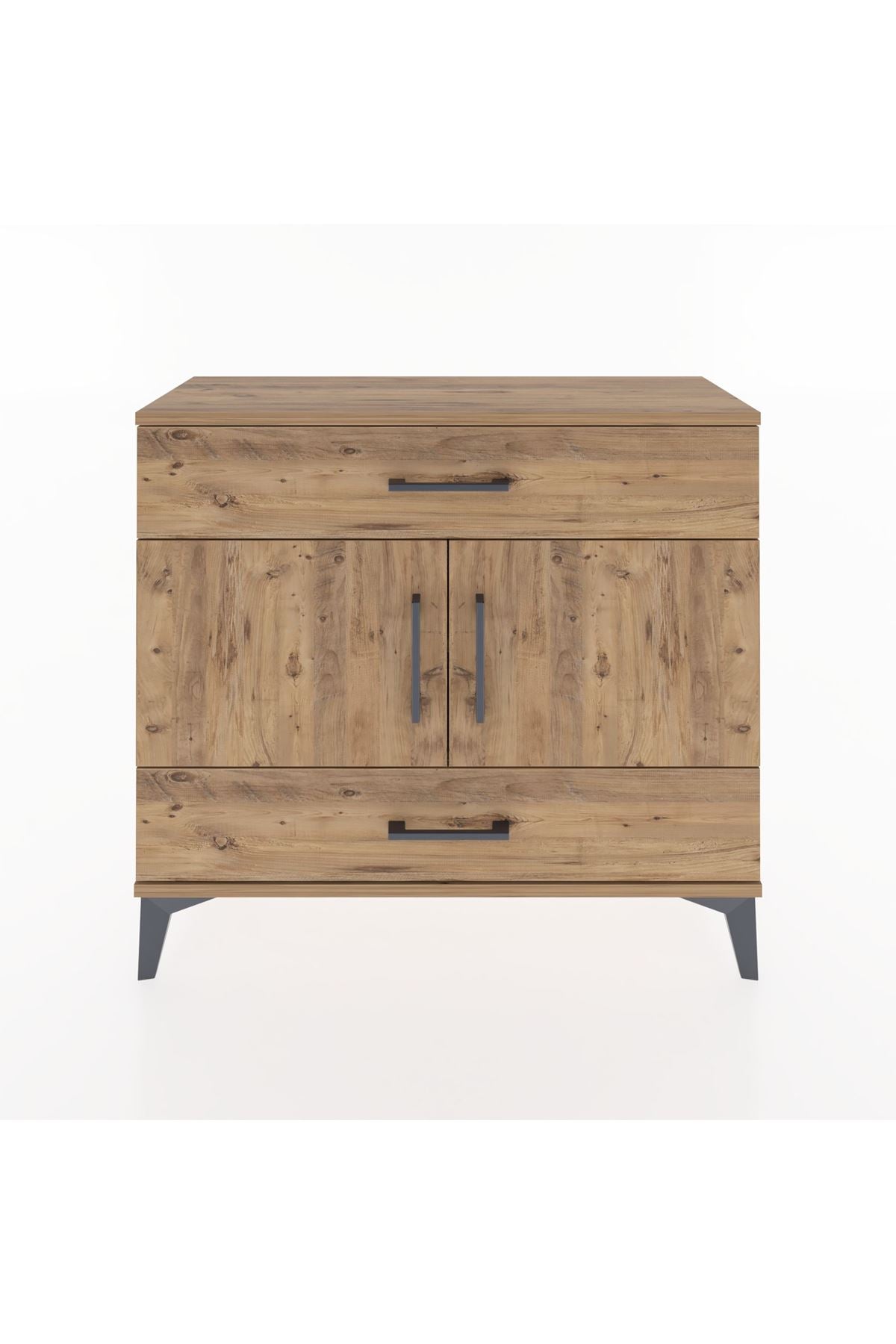 Arges Şifonyer 2 Raflı 2 Çekmeceli 2 Kapaklı 88x30x80 - S03M036V9A