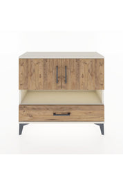 Arges Şifonyer 3 Raflı Tek Çekmeceli 2 Kapaklı 88x30x80 Aytaşı-Çam