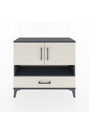 Arges Şifonyer 3 Raflı Tek Çekmeceli 2 Kapaklı 88x30x80 Antrasit-Aytaşı