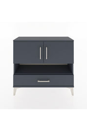 Arges Şifonyer 3 Raflı Tek Çekmeceli 2 Kapaklı 88x30x80 Antrasit-Antrasit