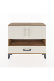 Arges Şifonyer 3 Raflı Tek Çekmeceli 2 Kapaklı 88x30x80 Çam-Aytaşı