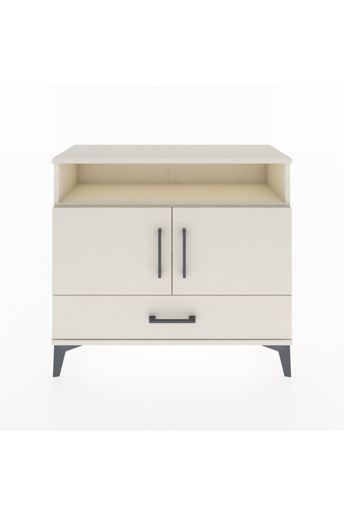 Arges Şifonyer 3 Raflı Tek Çekmeceli 2 Kapaklı 88x30x80 Aytaşı-Aytaşı