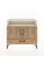 Arges Şifonyer 3 Raflı Tek Çekmeceli 2 Kapaklı 88x30x80 Aytaşı-Çam