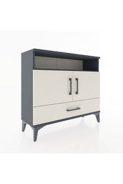 Arges Şifonyer 3 Raflı Tek Çekmeceli 2 Kapaklı 88x30x80 - S03M038V4A