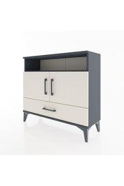 Arges Şifonyer 3 Raflı Tek Çekmeceli 2 Kapaklı 88x30x80 Antrasit-Aytaşı