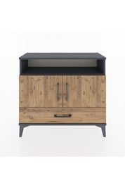 Arges Şifonyer 3 Raflı Tek Çekmeceli 2 Kapaklı 88x30x80 - S03M038V6A