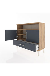 Arges Şifonyer 3 Raflı Tek Çekmeceli 2 Kapaklı 88x30x80 - S03M038V8A