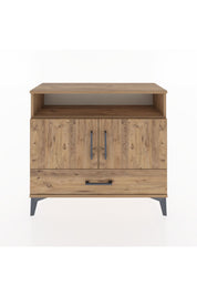 Arges Şifonyer 3 Raflı Tek Çekmeceli 2 Kapaklı 88x30x80 Çam-Çam