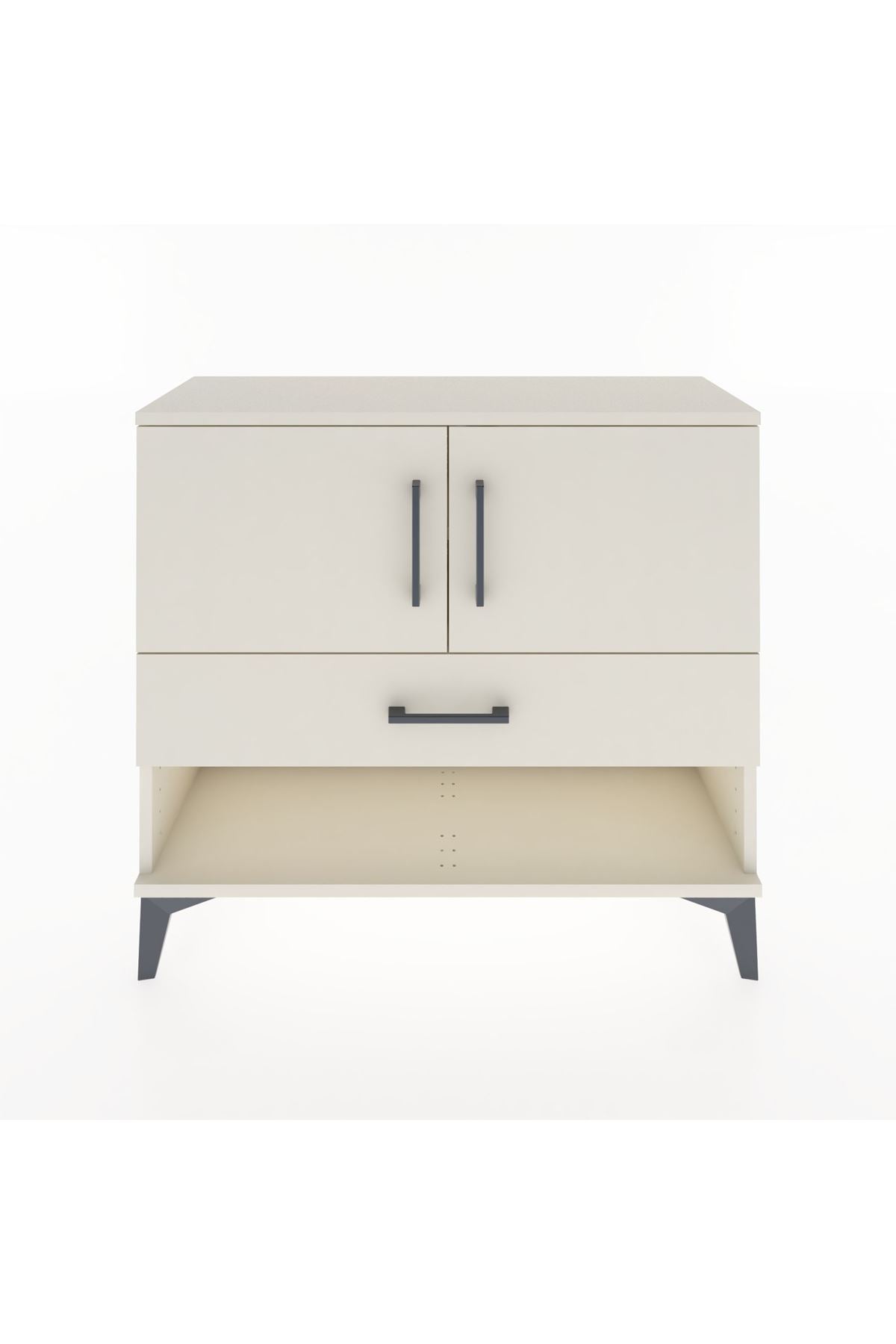 Arges Şifonyer 2 Raflı Tek Çekmeceli 2 Kapaklı 88x30x80 Aytaşı-Aytaşı