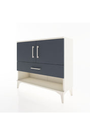 Arges Şifonyer 2 Raflı Tek Çekmeceli 2 Kapaklı 88x30x80 Aytaşı-Antrasit