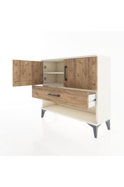 Arges Şifonyer 2 Raflı Tek Çekmeceli 2 Kapaklı 88x30x80 Aytaşı-Çam