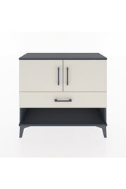 Arges Şifonyer 2 Raflı Tek Çekmeceli 2 Kapaklı 88x30x80 Antrasit-Aytaşı