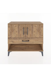 Arges Şifonyer 2 Raflı Tek Çekmeceli 2 Kapaklı 88x30x80 Çam-Çam