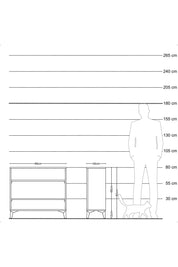 Arges Şifonyer 2 Raflı 88x30x80 Aytaşı-Aytaşı