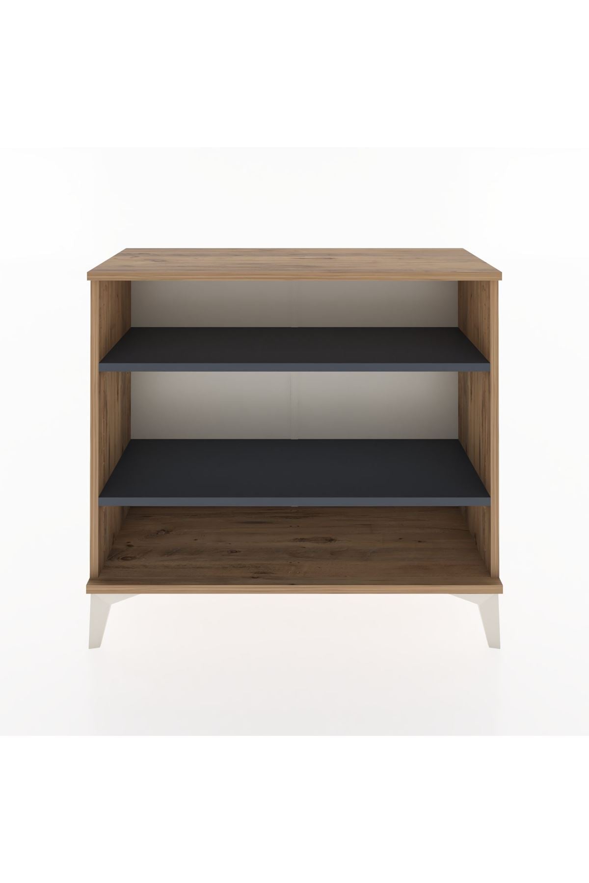 Arges Şifonyer 2 Raflı 88x30x80 Çam-Antrasit