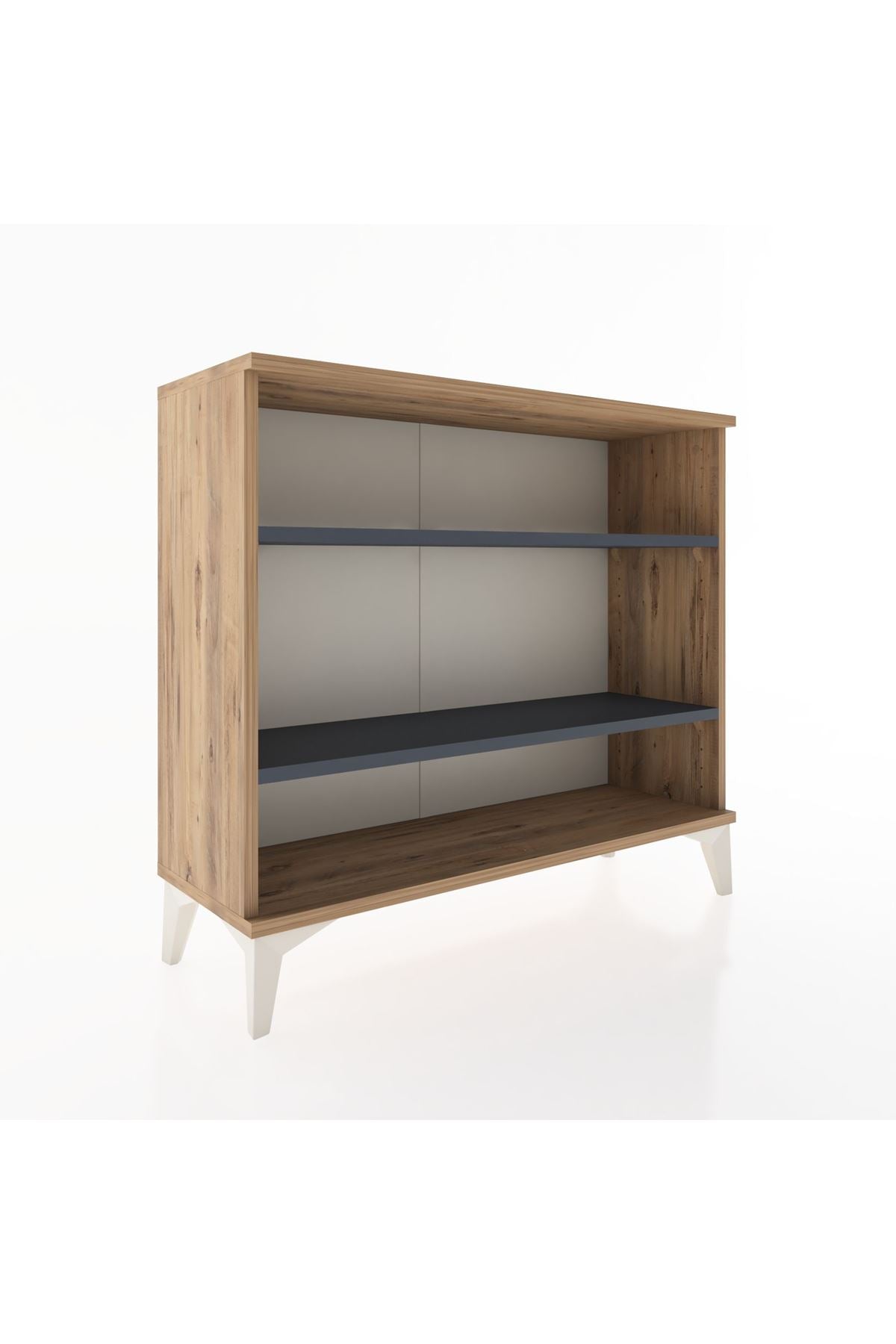 Arges Şifonyer 2 Raflı 88x30x80 Çam-Antrasit