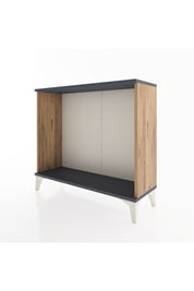 Arges Şifonyer 88x30x80 Çam-Antrasit