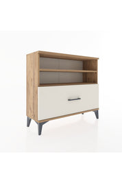 Arges Şifonyer 2 Raflı Tek Çekmeceli 88x30x80 Çam-Aytaşı