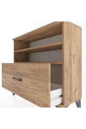 Arges Şifonyer 2 Raflı Tek Çekmeceli 88x30x80 Çam-Çam
