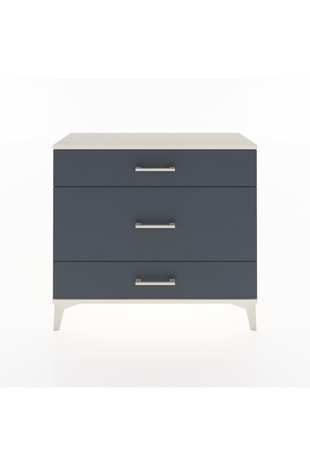 Arges Şifonyer 3 Çekmeceli 88x30x80 Aytaşı-Antrasit