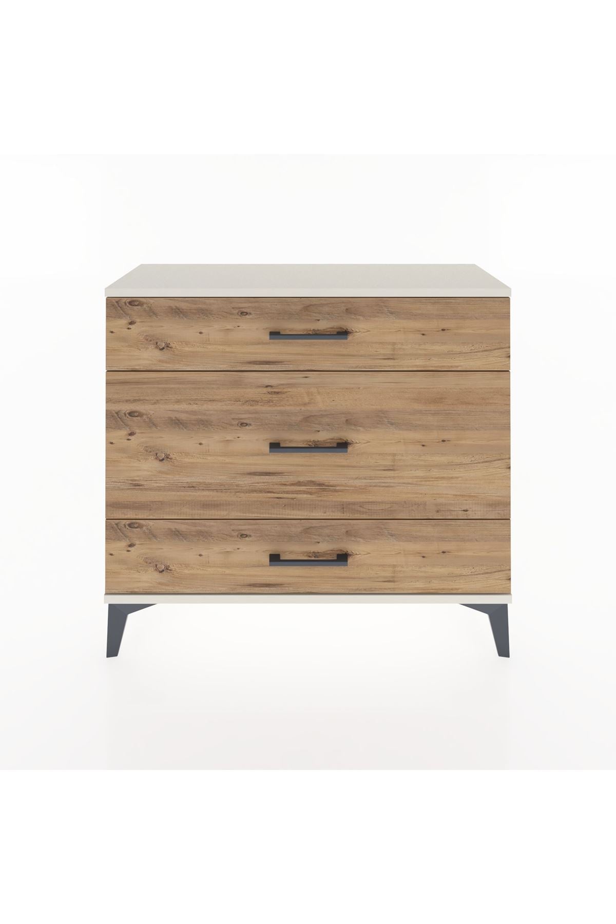 Arges Şifonyer 3 Çekmeceli 88x30x80 Aytaşı-Çam