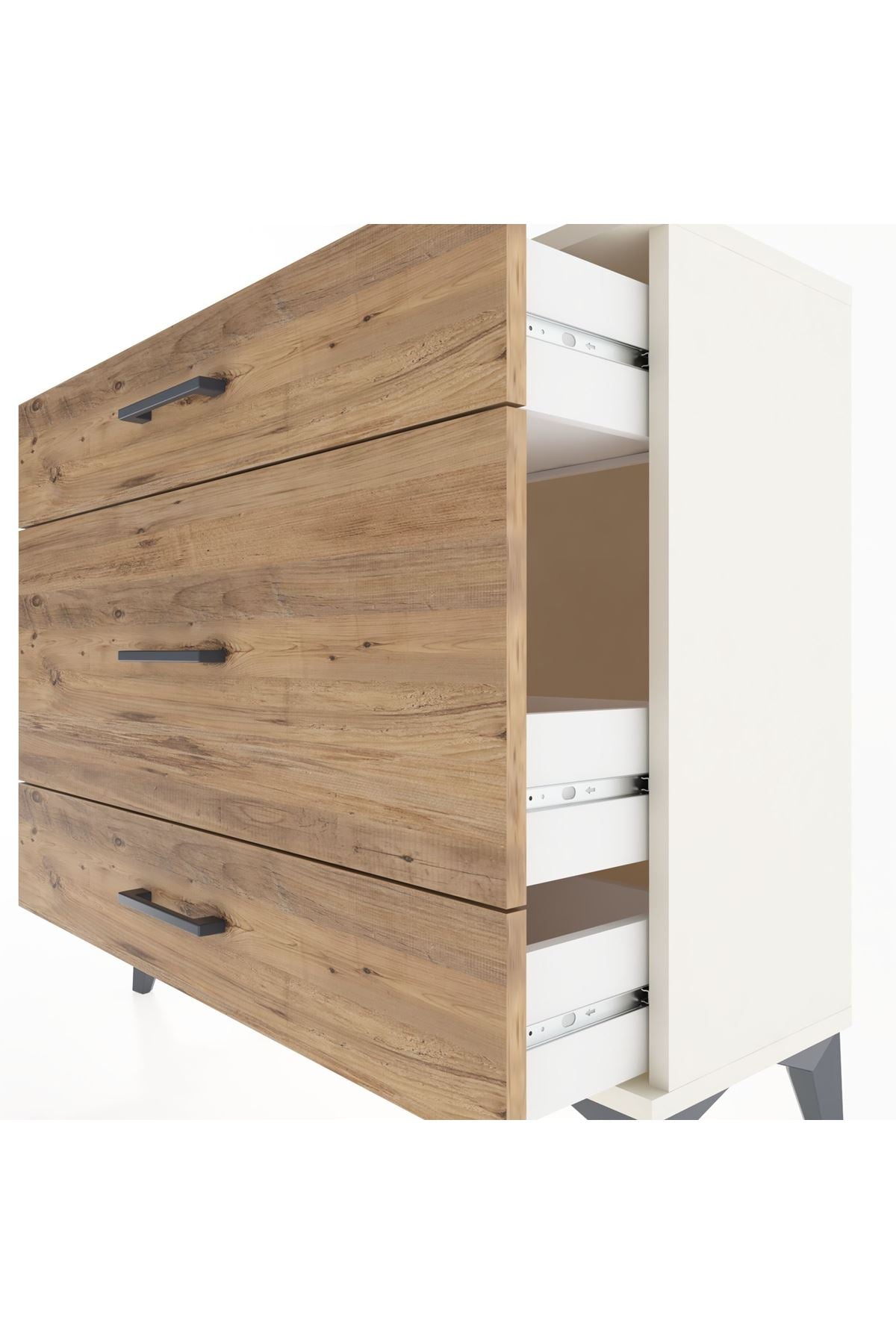 Arges Şifonyer 3 Çekmeceli 88x30x80 Aytaşı-Çam