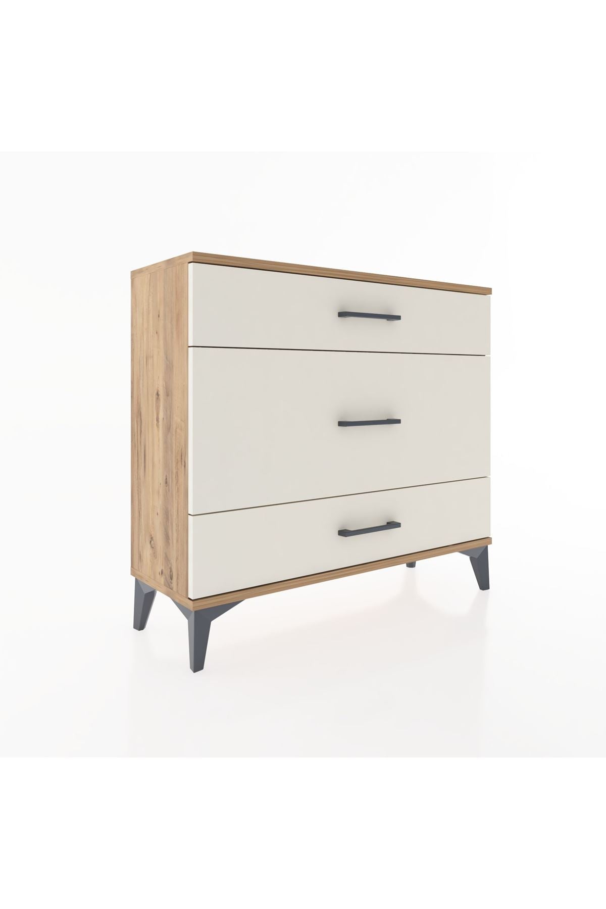 Arges Şifonyer 3 Çekmeceli 88x30x80 Çam-Aytaşı