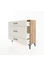 Arges Şifonyer 3 Çekmeceli 88x30x80 Çam-Aytaşı