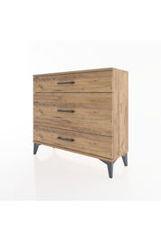 Arges Şifonyer 3 Çekmeceli 88x30x80 Çam-Çam