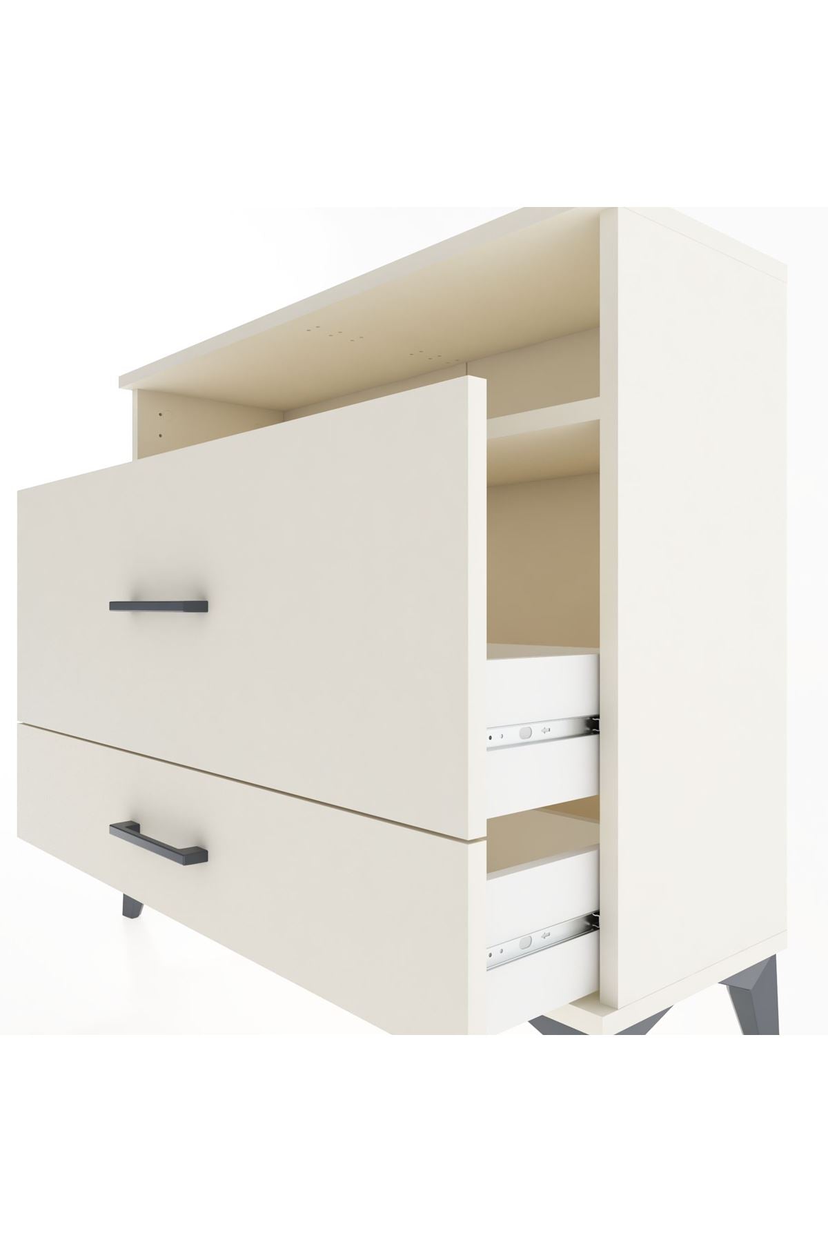 Arges Şifonyer Tek Raflı 2 Çekmeceli 88x30x80 Aytaşı-Aytaşı