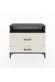 Arges Şifonyer Tek Raflı 2 Çekmeceli 88x30x80 Antrasit-Aytaşı