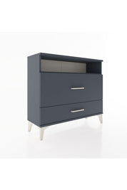 Arges Şifonyer Tek Raflı 2 Çekmeceli 88x30x80 Antrasit-Antrasit