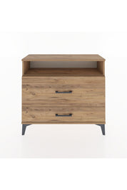 Arges Şifonyer Tek Raflı 2 Çekmeceli 88x30x80 Çam-Çam