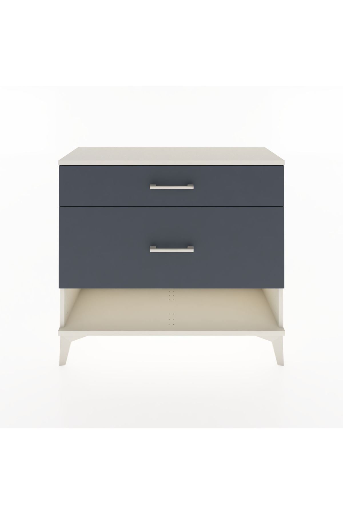 Arges Şifonyer 2 Çekmeceli 88x30x80 Aytaşı-Antrasit