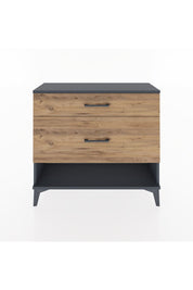 Arges Şifonyer 2 Çekmeceli 88x30x80 Antrasit-Çam