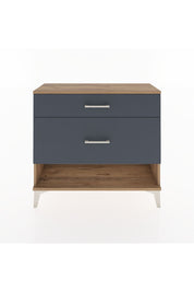 Arges Şifonyer 2 Çekmeceli 88x30x80 Çam-Antrasit