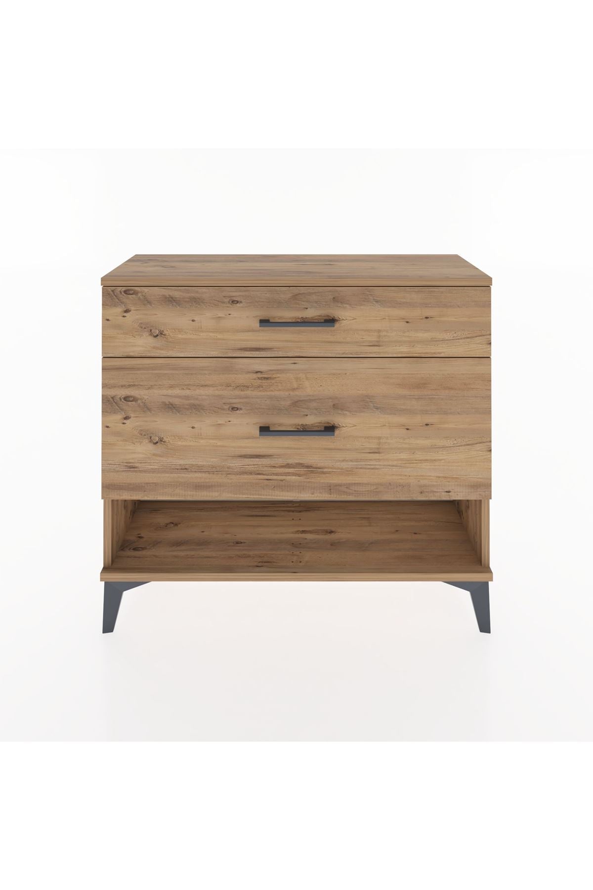 Arges Şifonyer 2 Çekmeceli 88x30x80 Çam-Çam