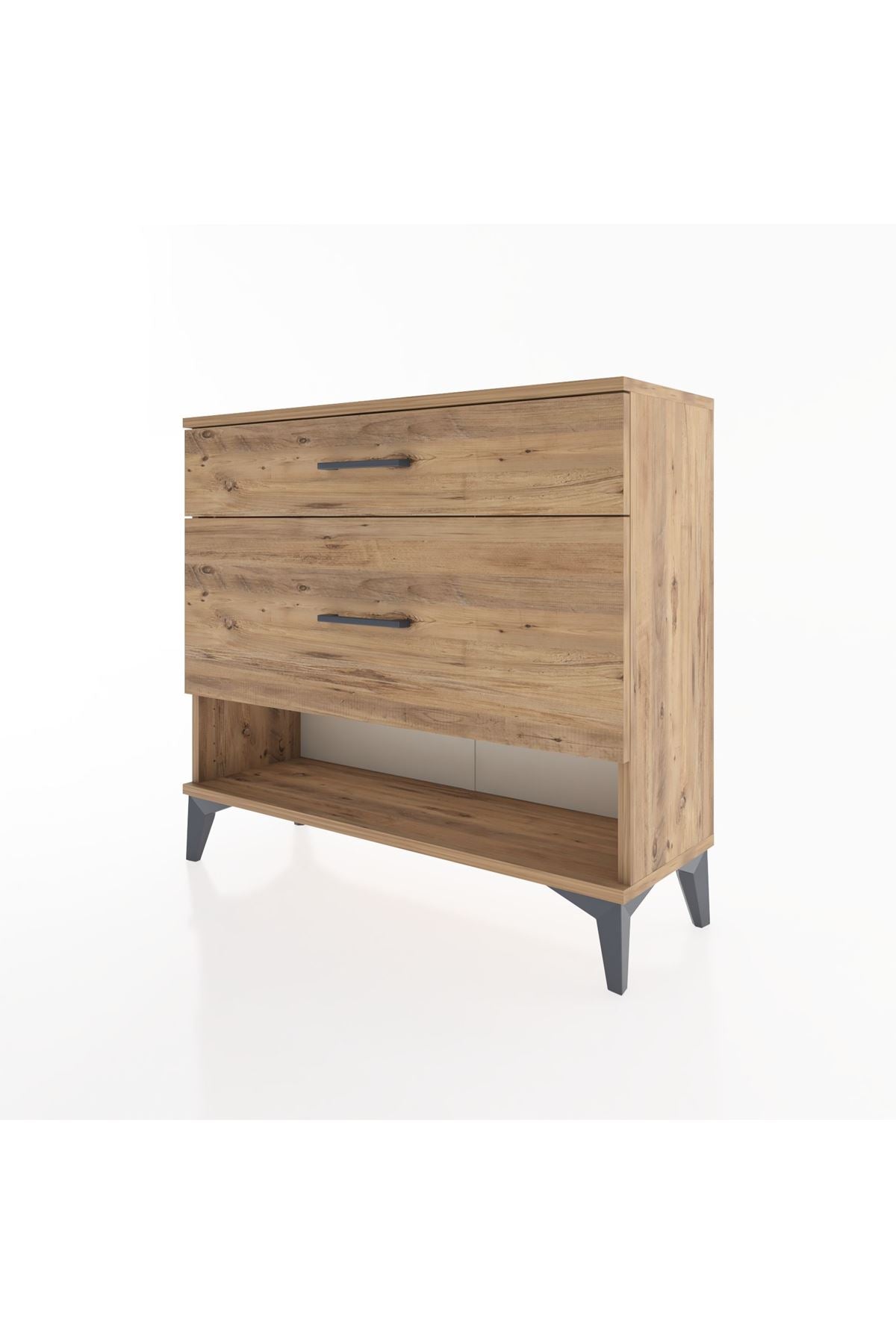 Arges Şifonyer 2 Çekmeceli 88x30x80 Çam-Çam