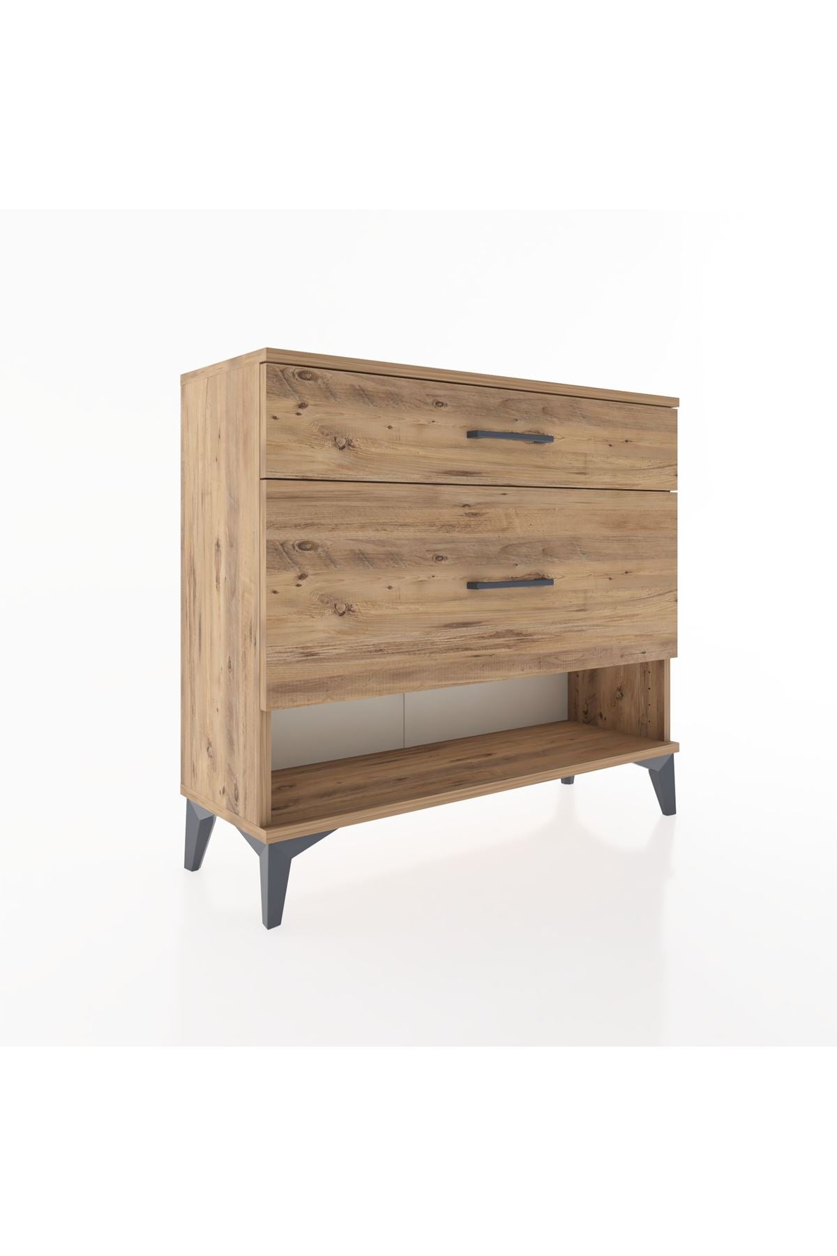 Arges Şifonyer 2 Çekmeceli 88x30x80 Çam-Çam