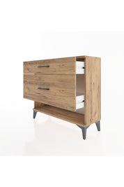 Arges Şifonyer 2 Çekmeceli 88x30x80 Çam-Çam