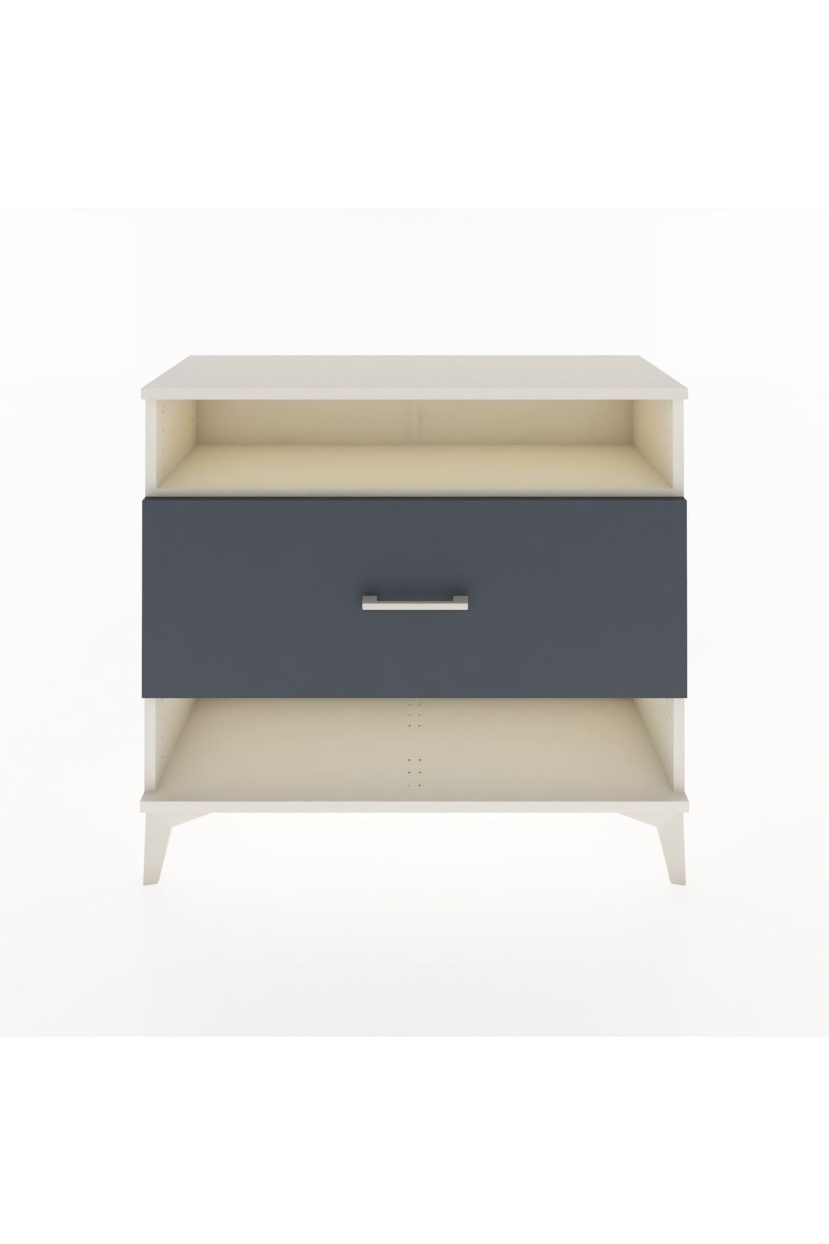 Arges Şifonyer Tek Raflı Tek Çekmeceli 88x30x80 Aytaşı-Antrasit