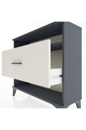 Arges Şifonyer Tek Raflı Tek Çekmeceli 88x30x80 Antrasit-Aytaşı