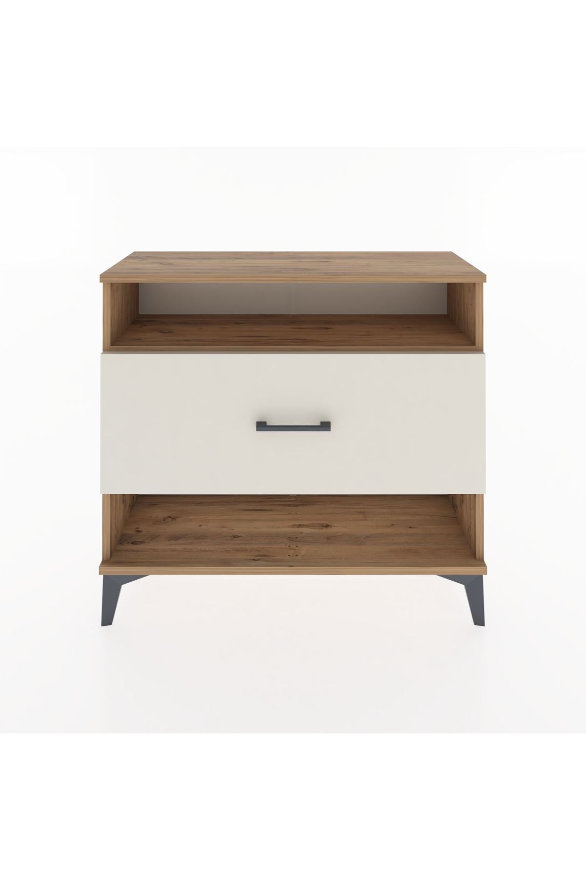 Arges Şifonyer Tek Raflı Tek Çekmeceli 88x30x80 Çam-Aytaşı